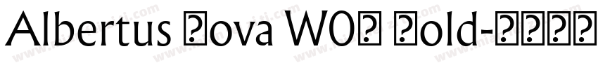 Albertus Nova W07 Bold字体转换